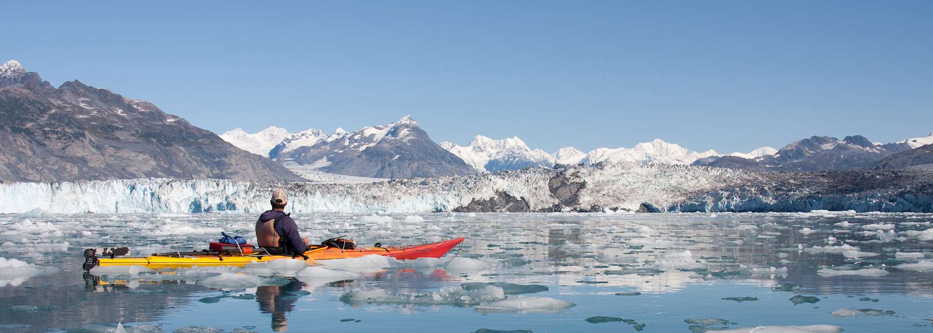 Kayaking on Columbia Glacier