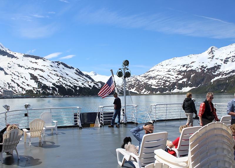 Ferry crossing from Skagway to Juneau