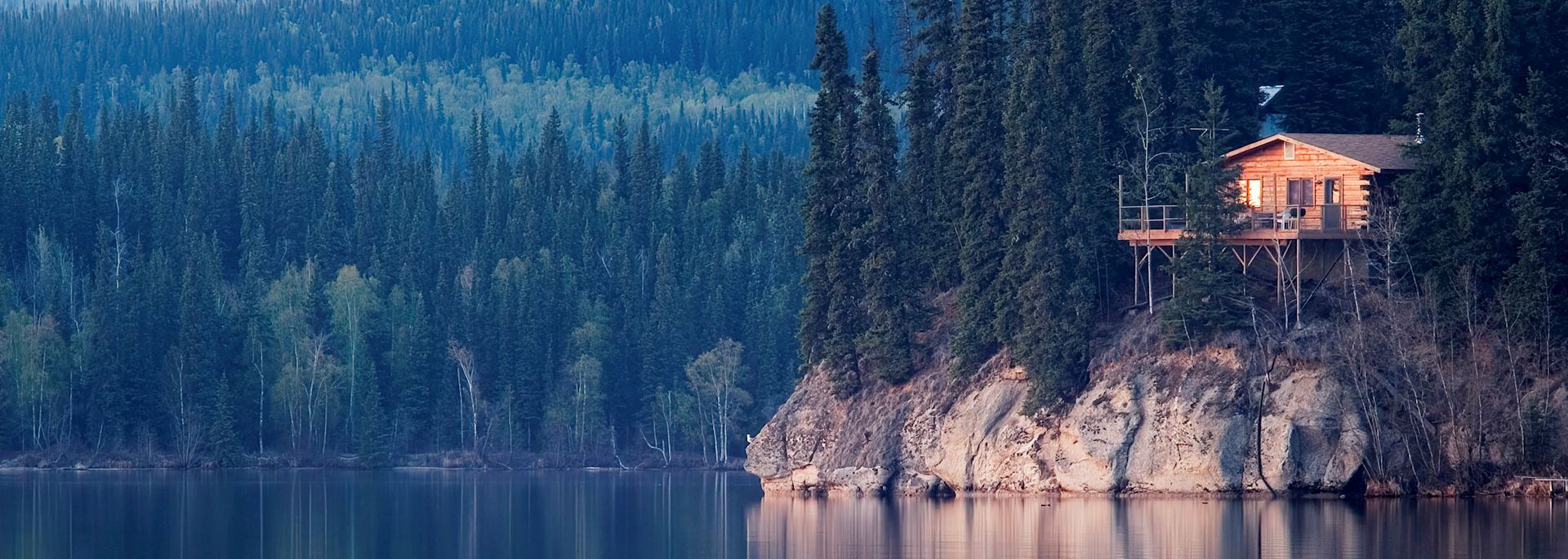 A wilderness lodge in Alaska