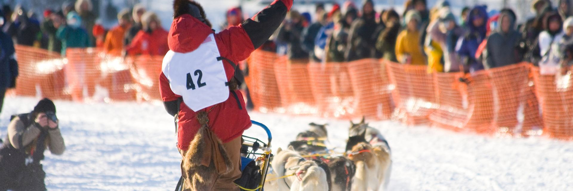 Sled race in Nome, Alaska