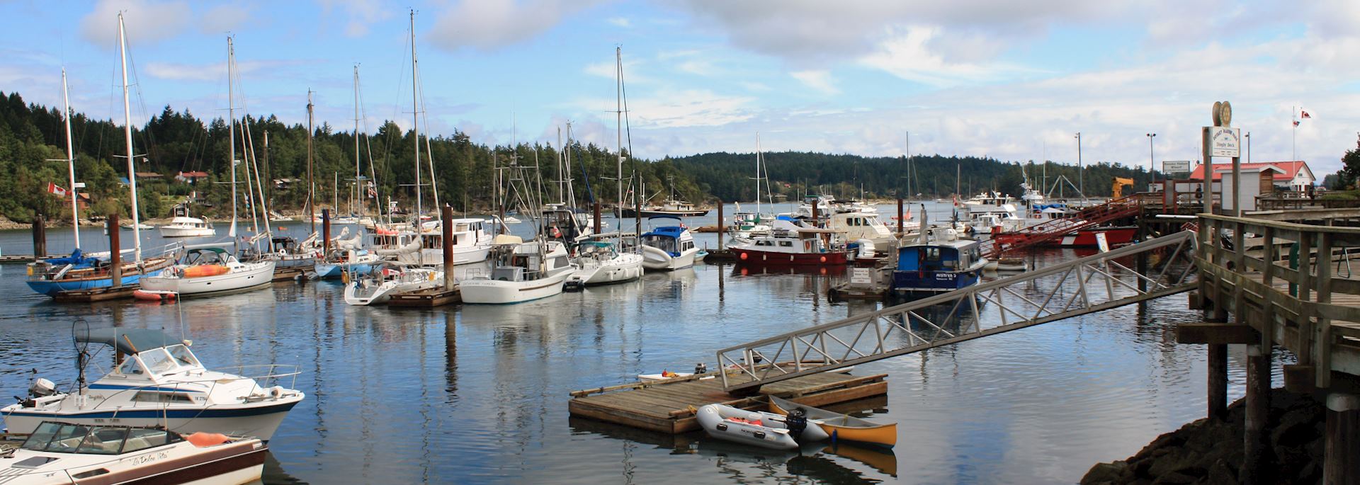 Ganges Harbour in Salt Spring Island, Vancouver Island