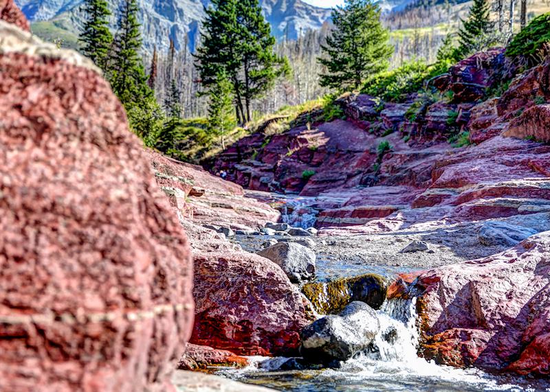 Blakiston Falls at Red Rock Canyon, Waterton Lake National Park
