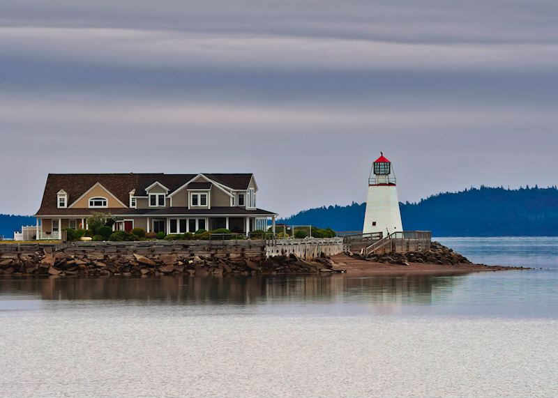 The octagonal, wooden Pendlebury Lighthouse