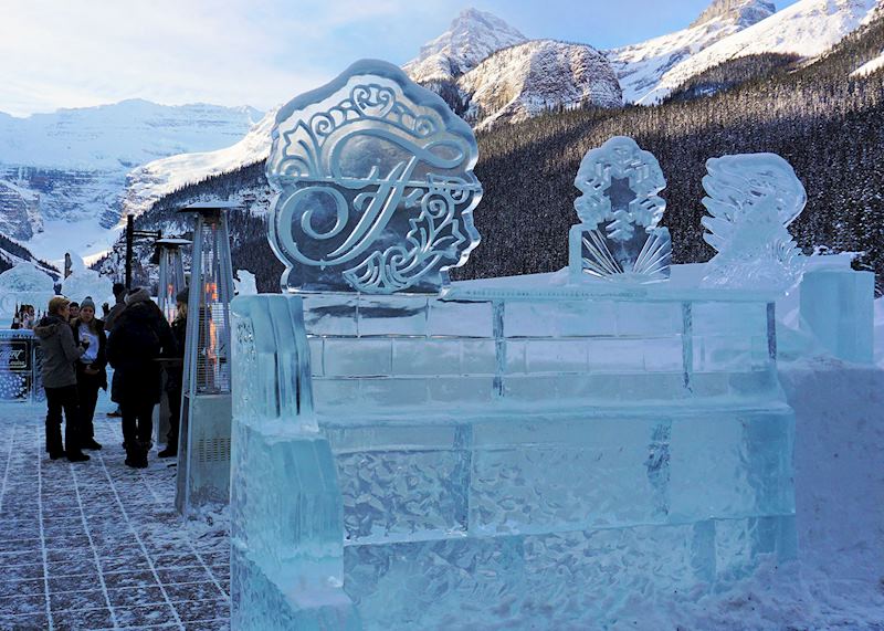 Ice sculpture, Lake Louise