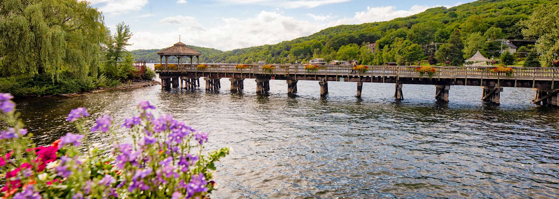 North Hatley's promenade pier, Eastern Townships, Québec