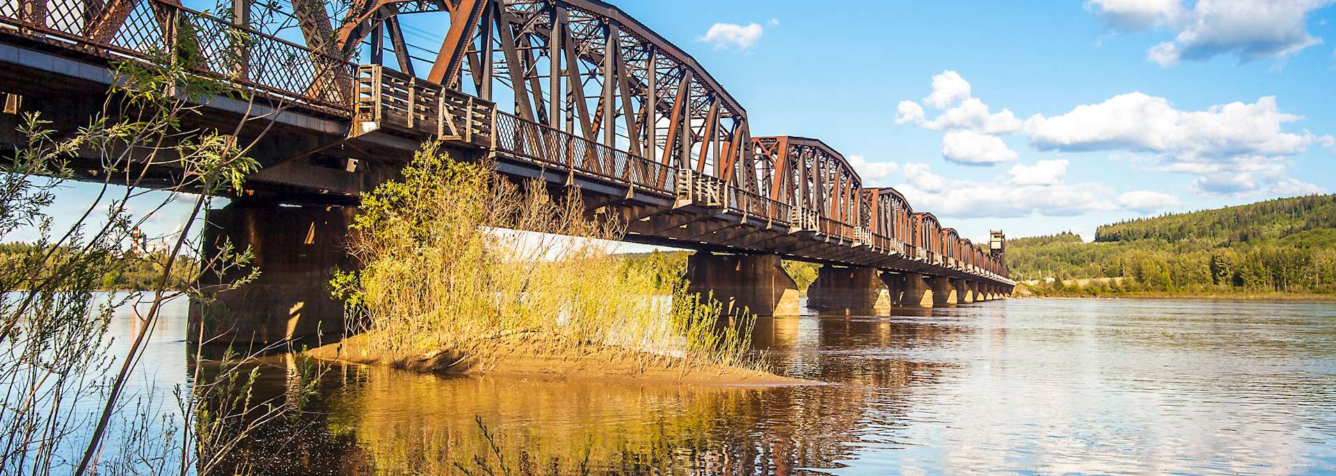 Railway bridge in Prince George, British Columbia