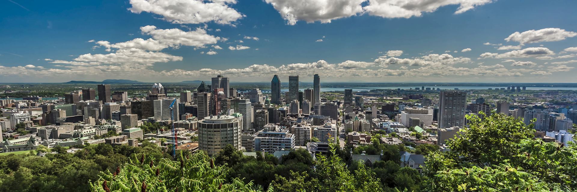 Montréal skyline in Canada