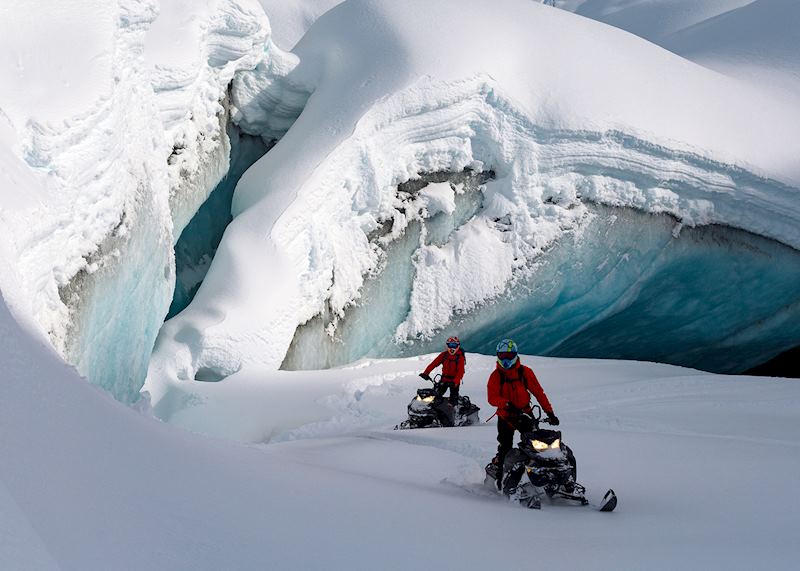 Snowmobiling, Whistler, Canada