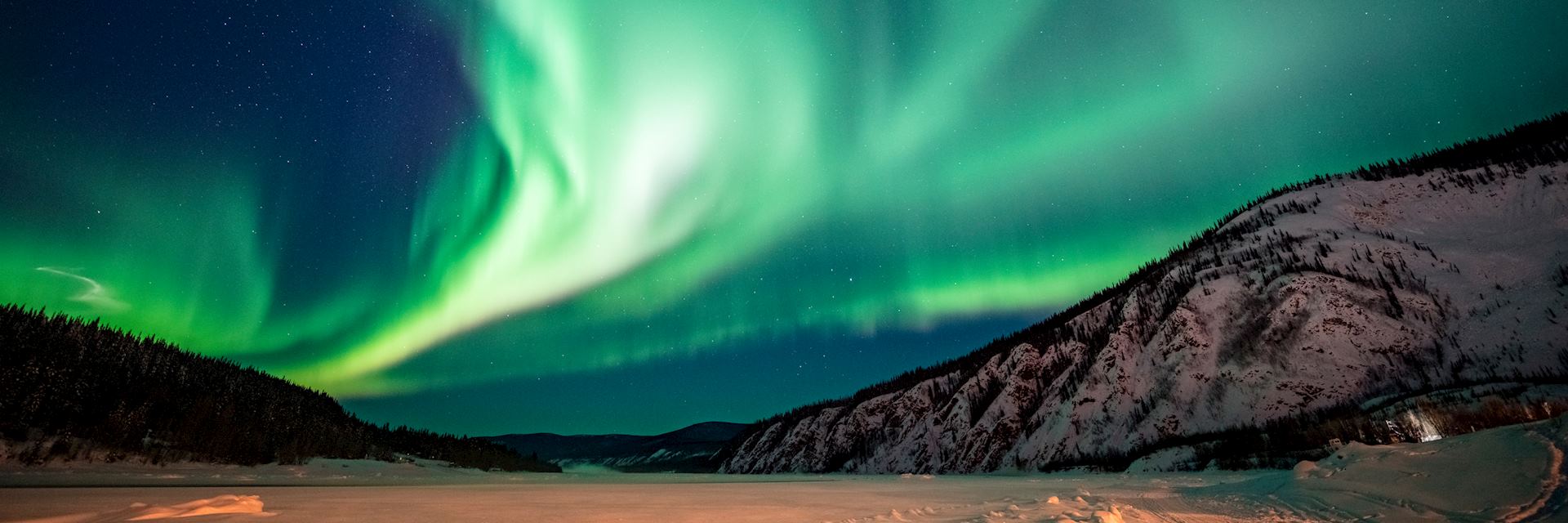 Northern lights in Canada and Alaska