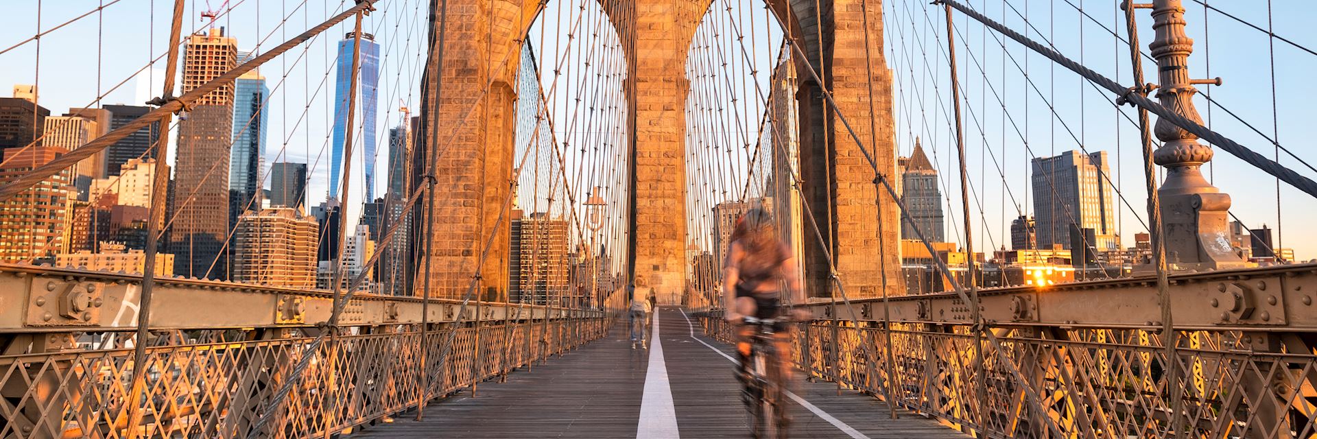 Cycling over the Brooklyn Bridge