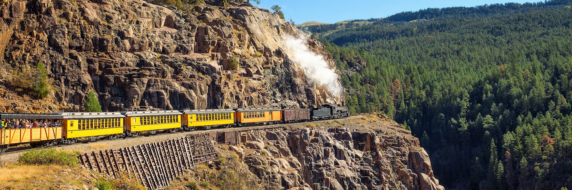 Durango and Silverton historic steam train, Colorado