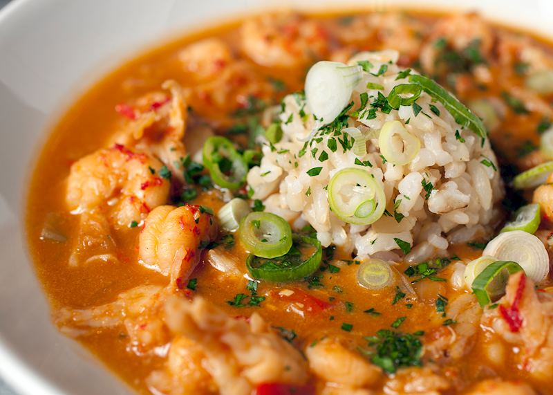 Crawfish étouffée, New Orleans  