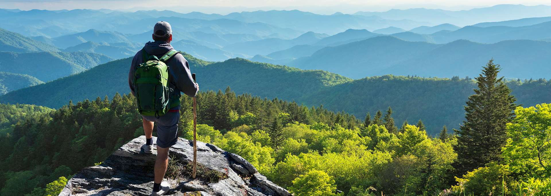 Hiking, near Asheville, North Carolina