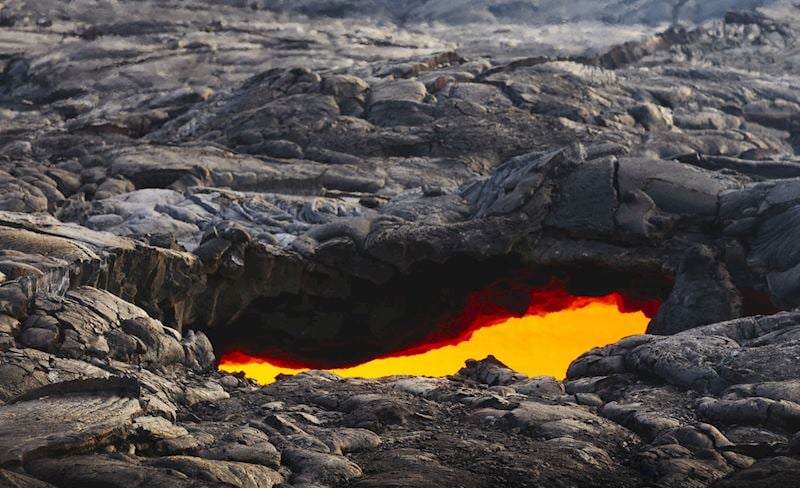 Tube lava, Hawaiʻi Volcanoes National Park