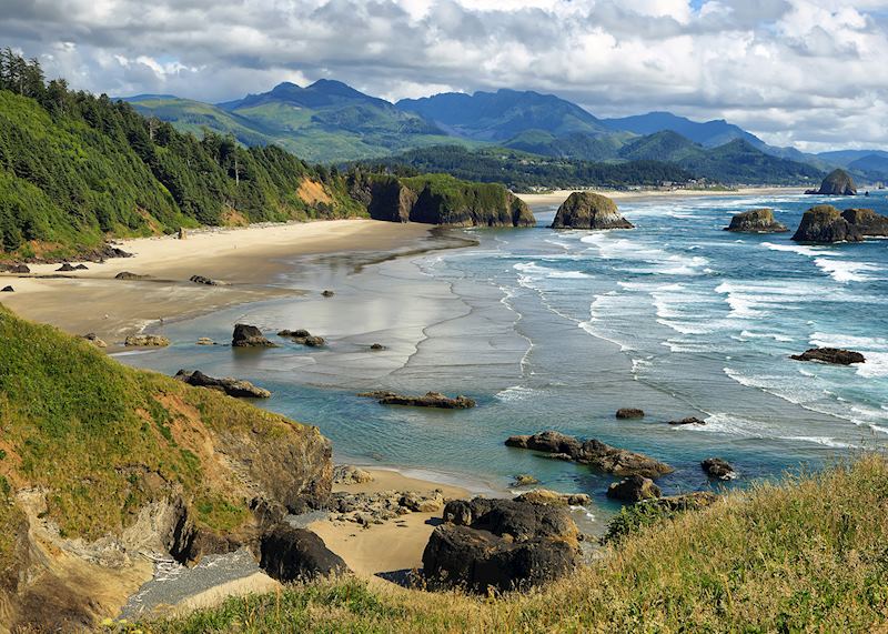 Cannon Beach in Oregon, the Pacific Northwest