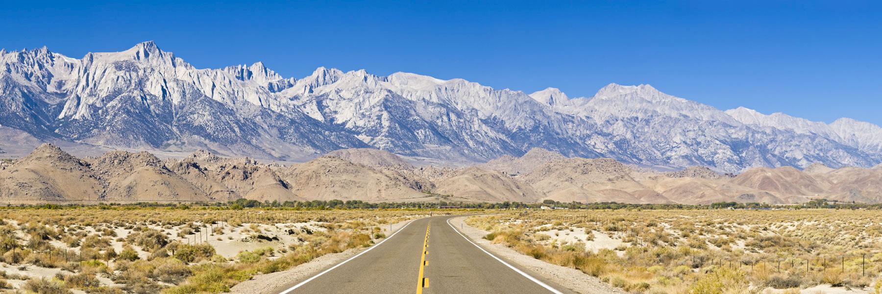 Road to the Sierra Mountains