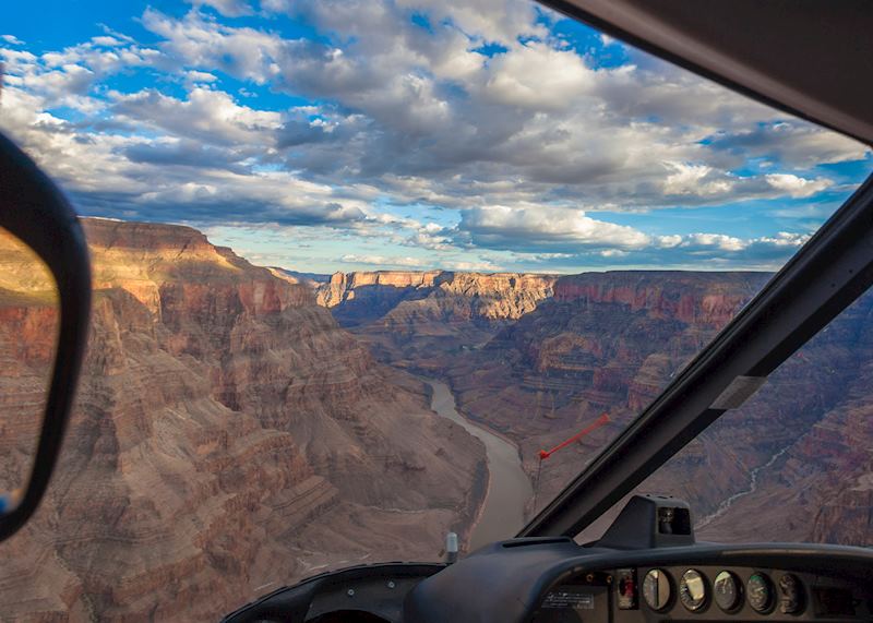 Helicopter ride over the Grand Canyon