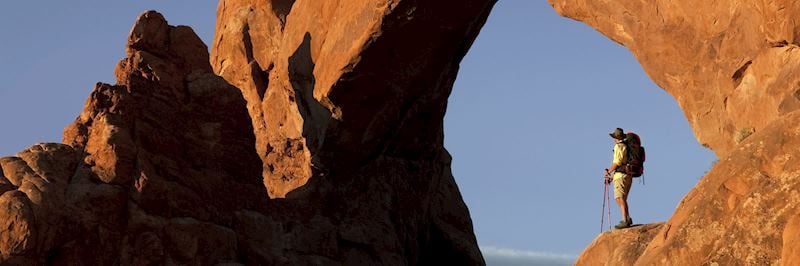 The aptly named Delicate Arch in Arches National Park