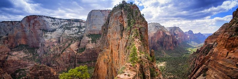 Sandstone cliffs in Zion National Park