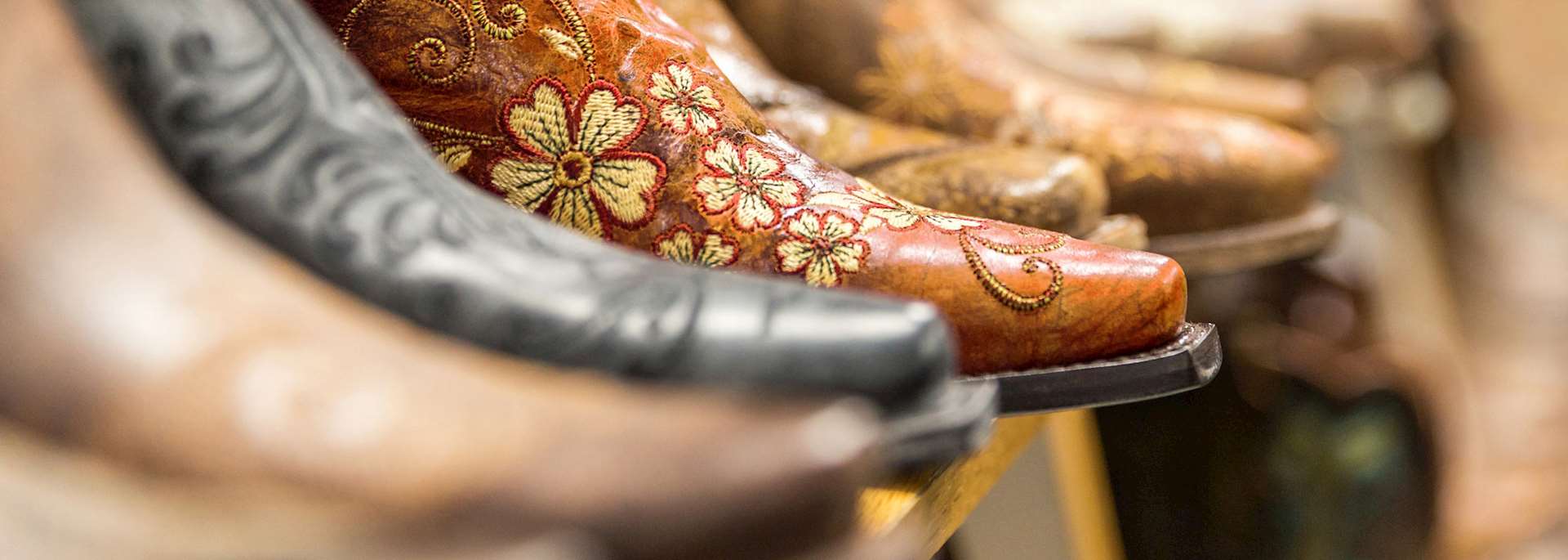Cowboy boots at a shop in Texas