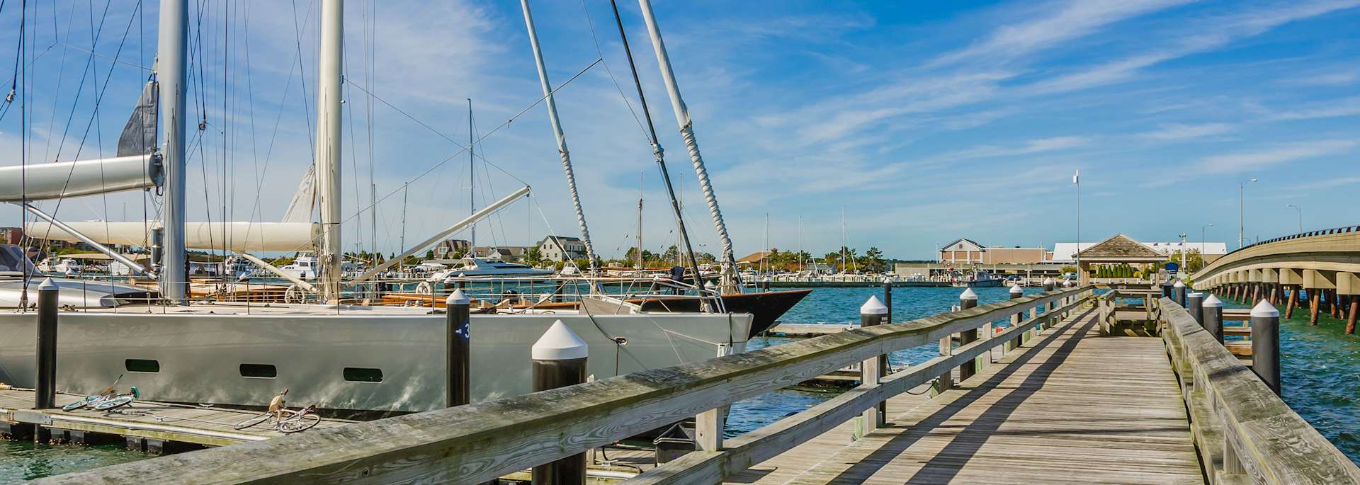 Yachts in Newport Harbor