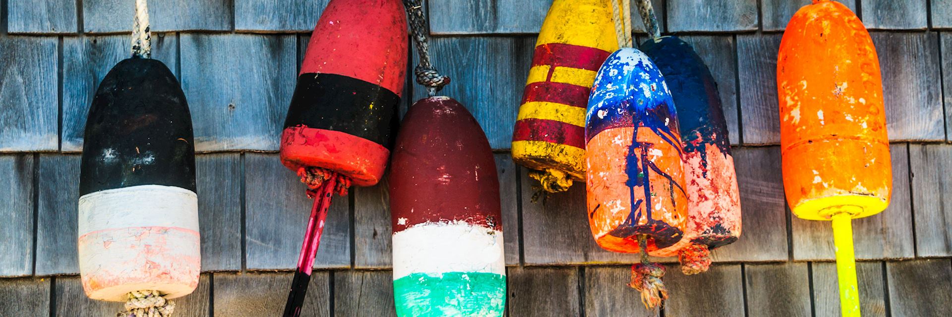 Lobster buoys, Maine, New England