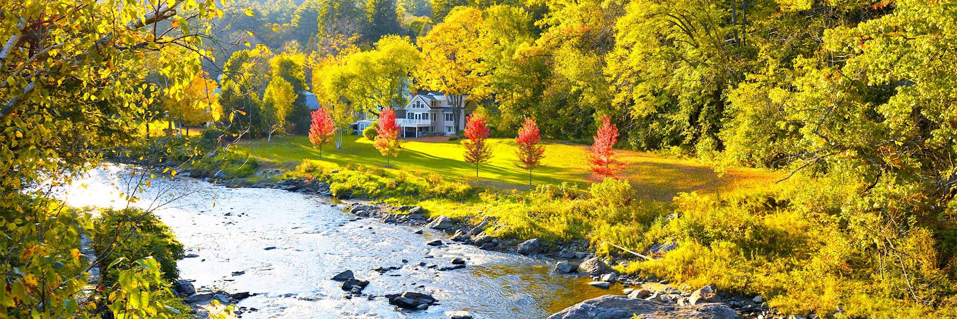 Ottauquechee River in Woodstock, Vermont