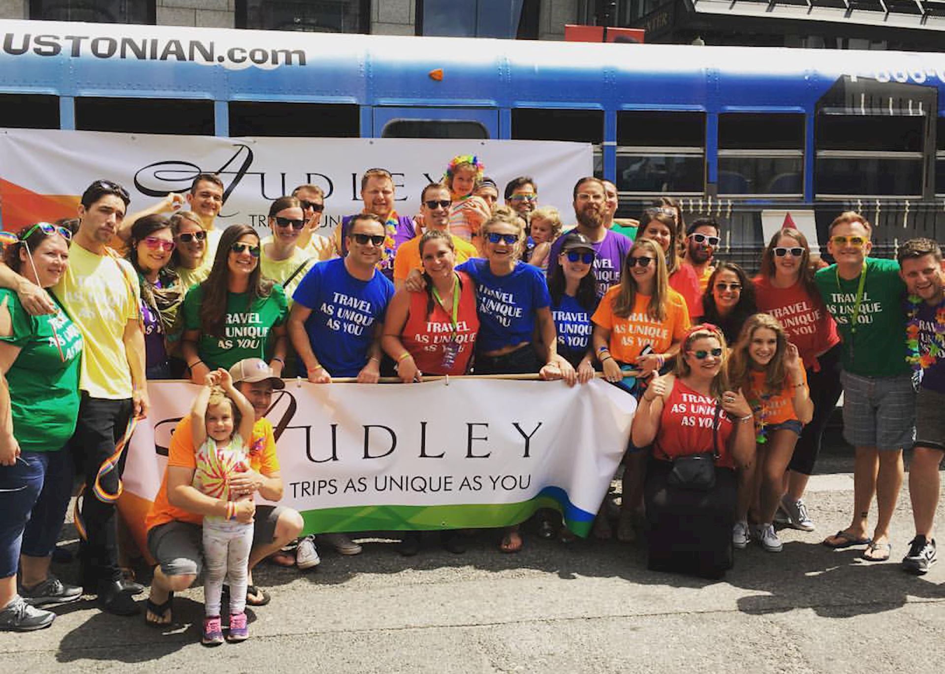 Audey staff at Boston Pride event