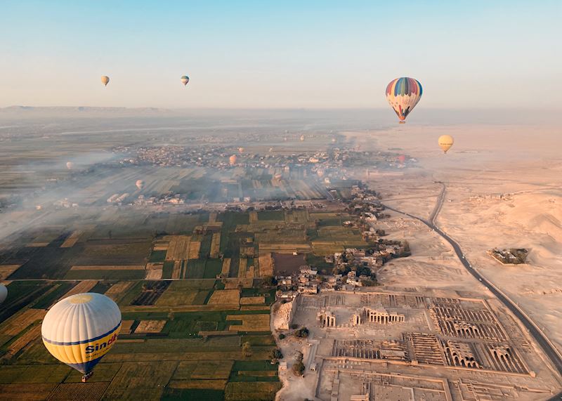 Hot air balloon trip in Egypt