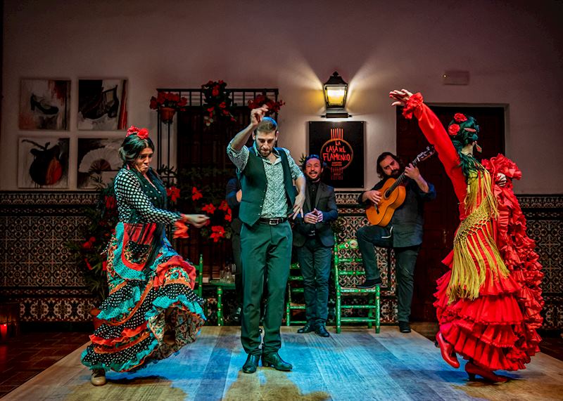 Flamenco dancing in Seville, Spain