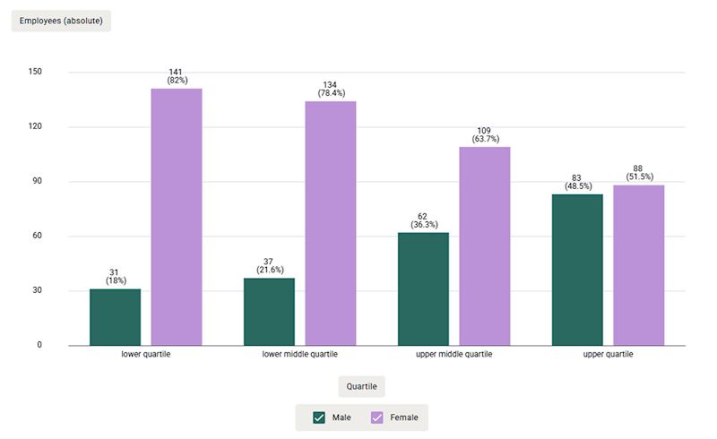 Gender Pay Gap Report 2024 Graph