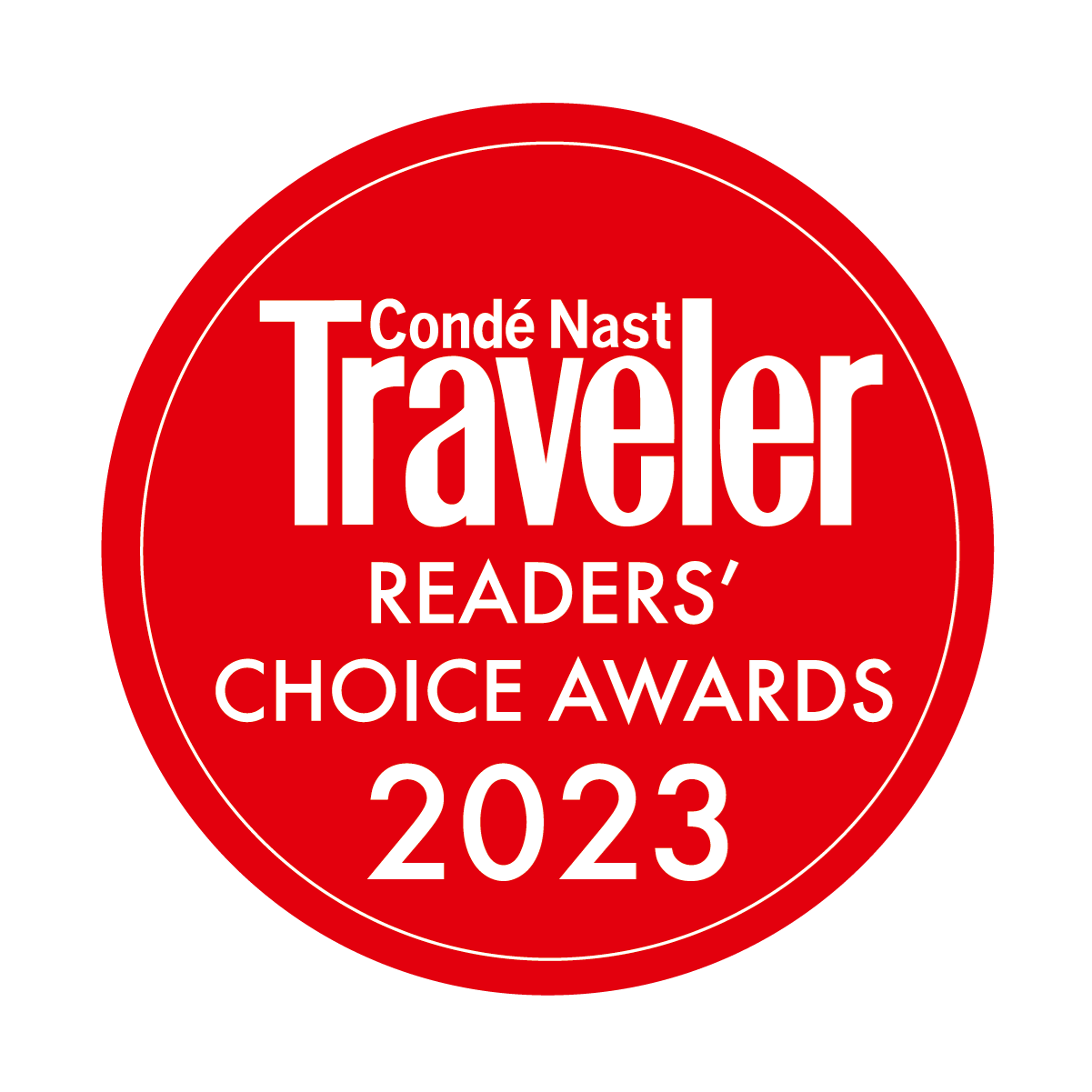 Condé Nast Traveller Readers' Award 2023