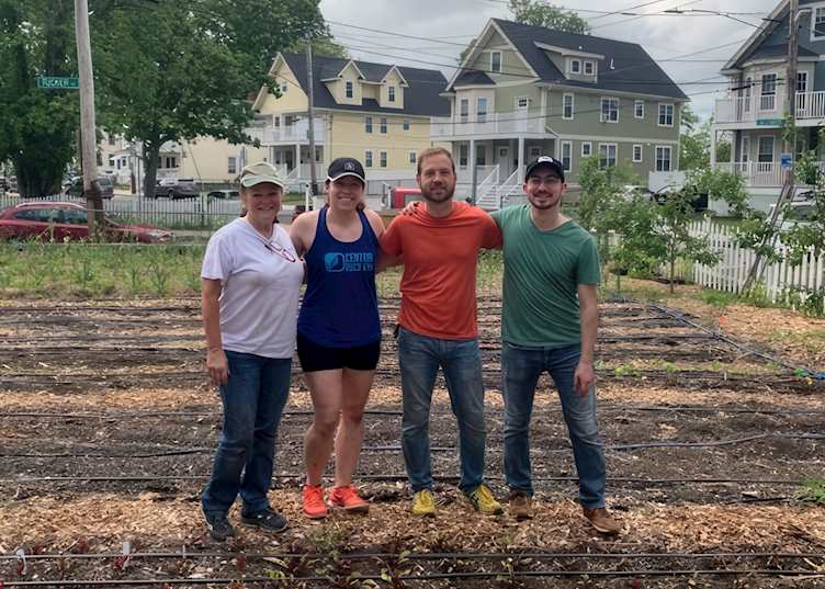 Boston office staff on a volunteering day