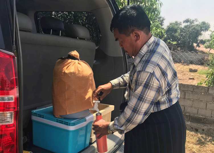 Water refill station in Myanmar