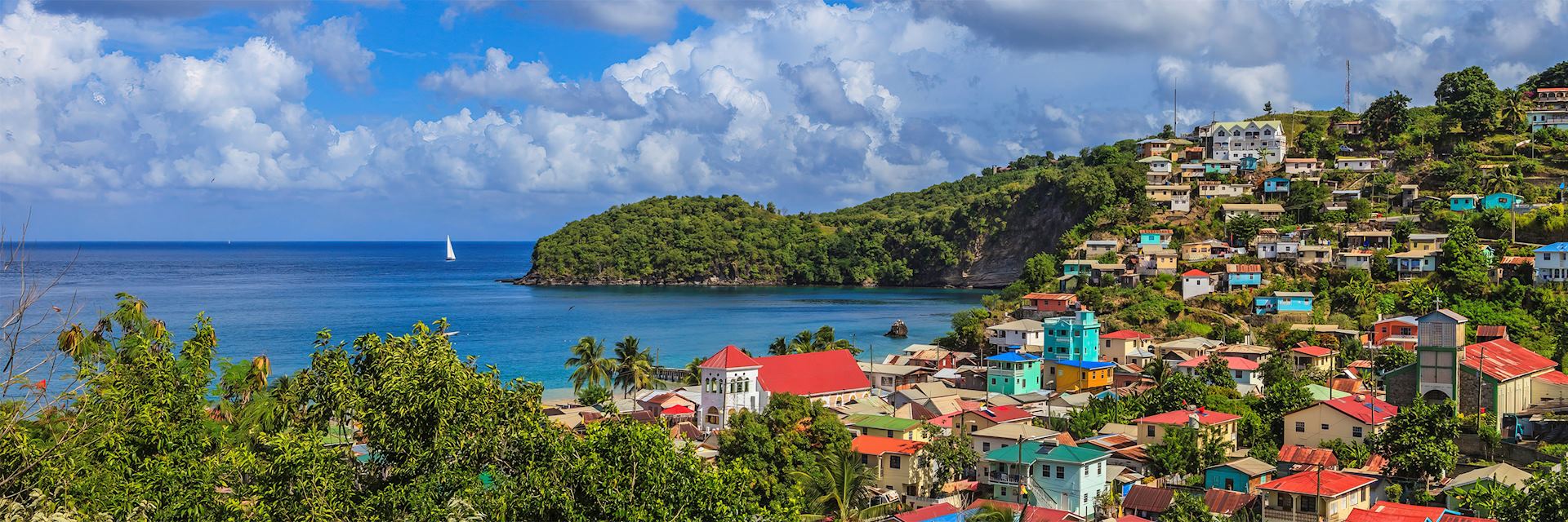 Canaries, a small village on the west coast of Saint Lucia