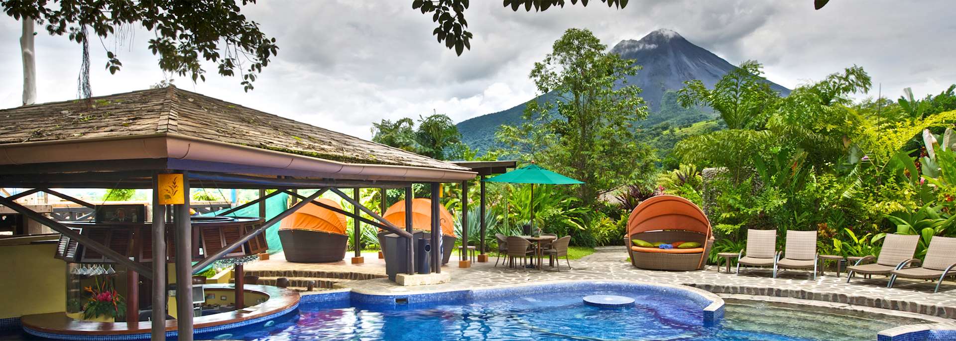 Nayara Gardens pool, Arenal Volcano