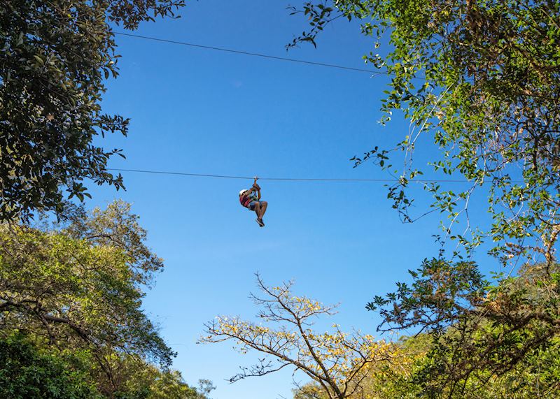 Zip-lining at Arenal