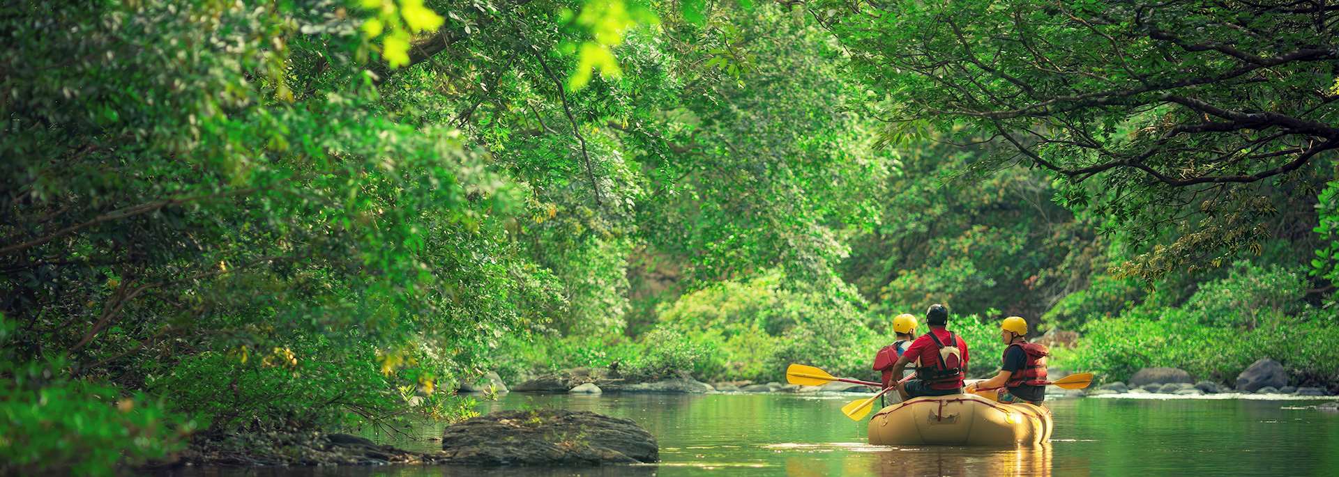 Family rafting on the Rio Sarapiqui