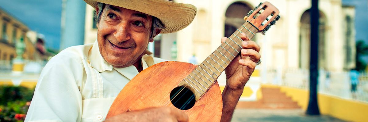 Mandolin player in Trinidad Mandolin player in Trinidad