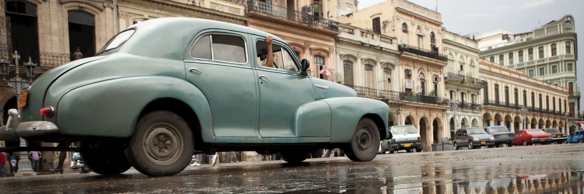 Old American car in Havana