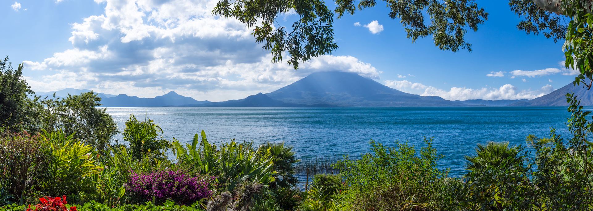 Lake Atitlán and Toliman Volcano