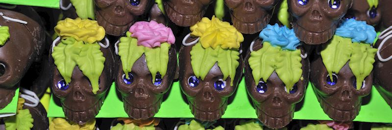 Day of the Dead chocolate sculls in Oaxaca