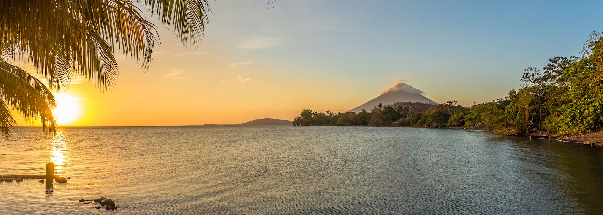 Sunset over Ometepe Island