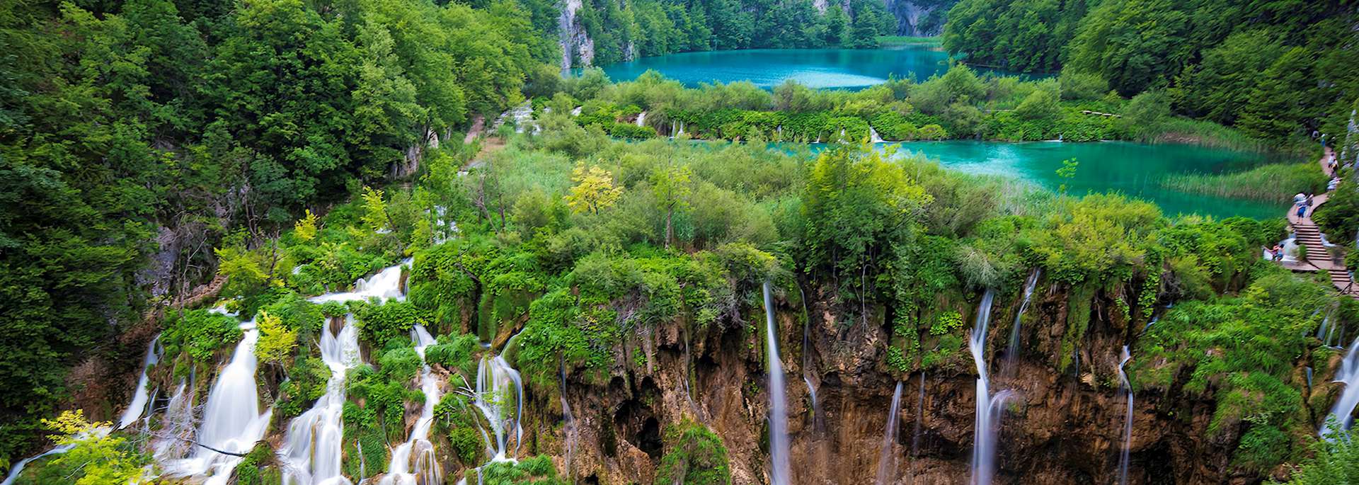 Waterfalls at Plitviče Lakes National Park