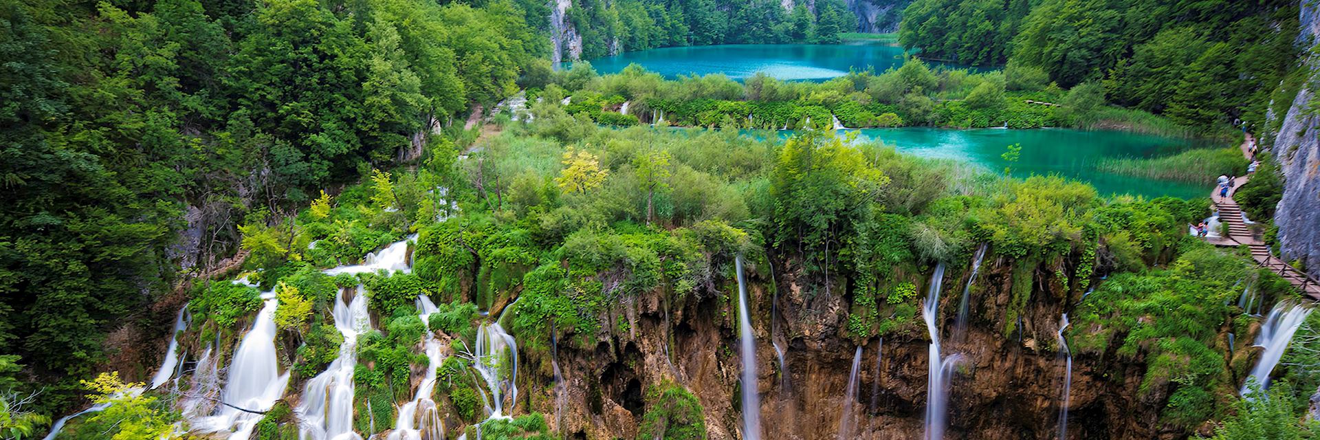 Waterfalls at Plitvice Lakes National Park