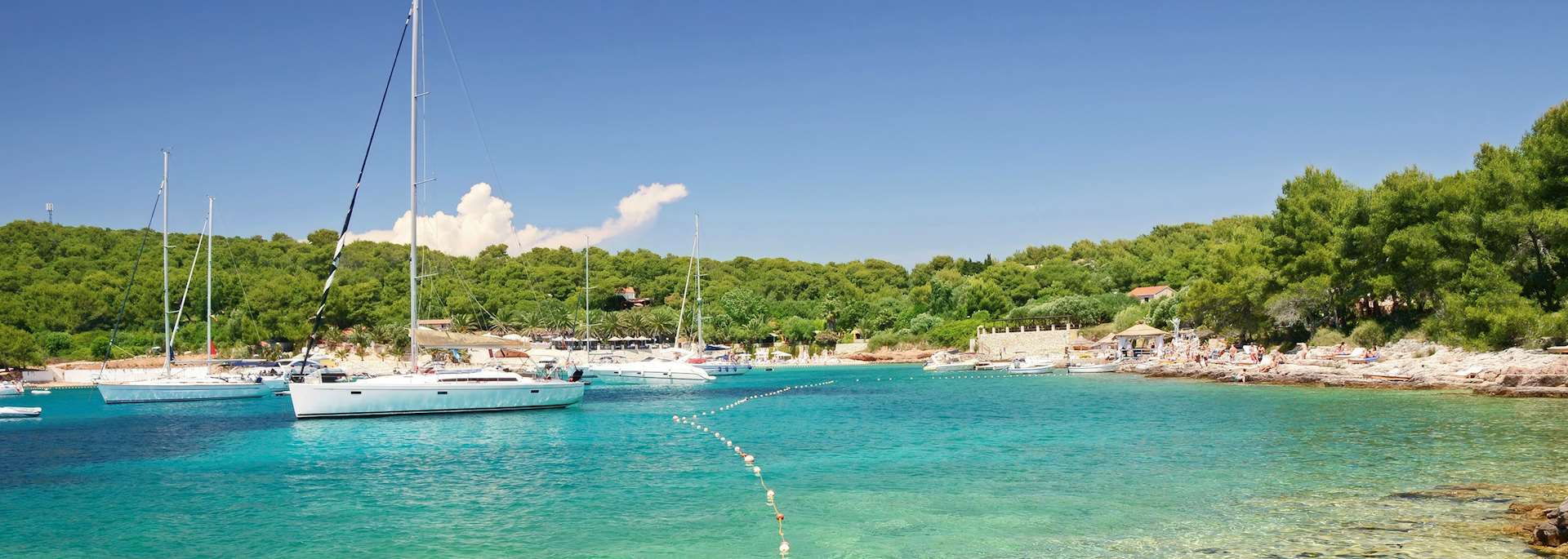 Yachts in the Pakleni Islands