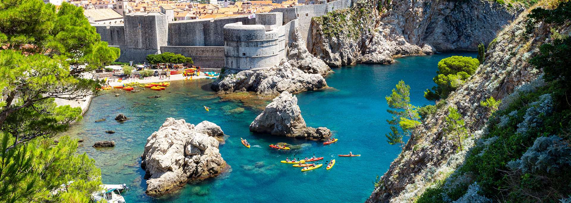 Kayaking around Dubrovnik, Croatia
