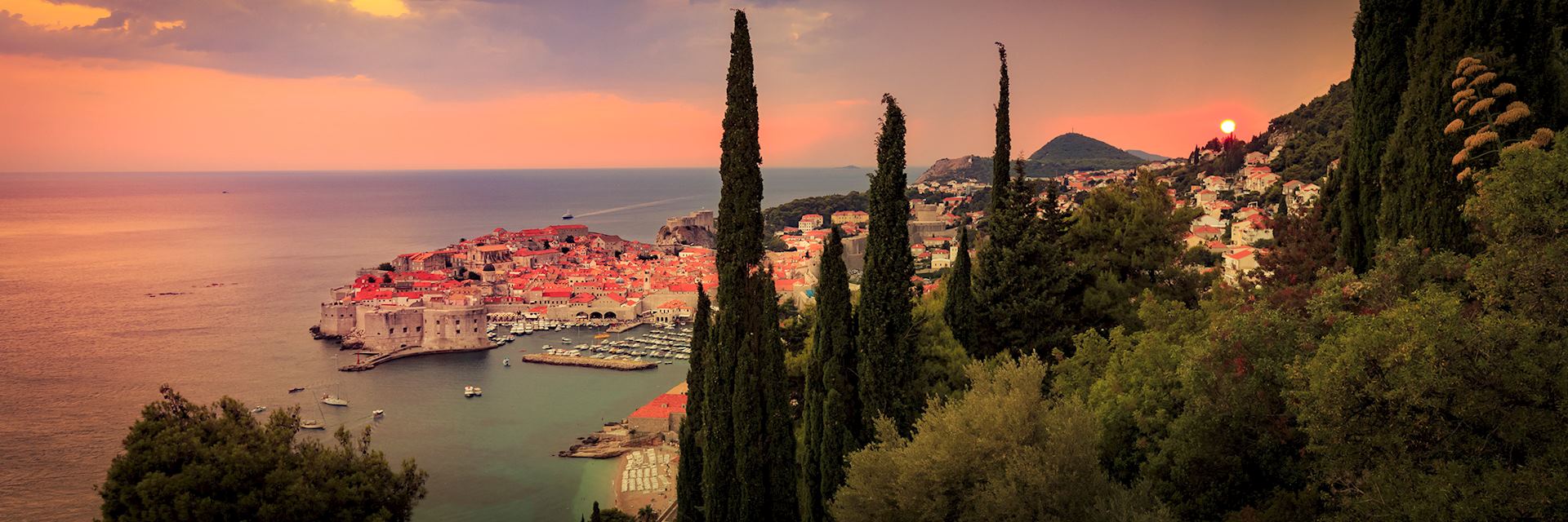 Sunset over Dubrovnik