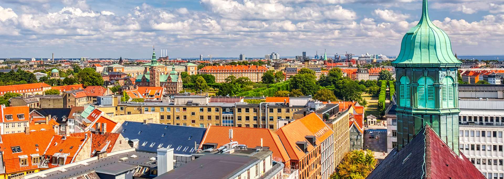 Aerial view of Copenhagen