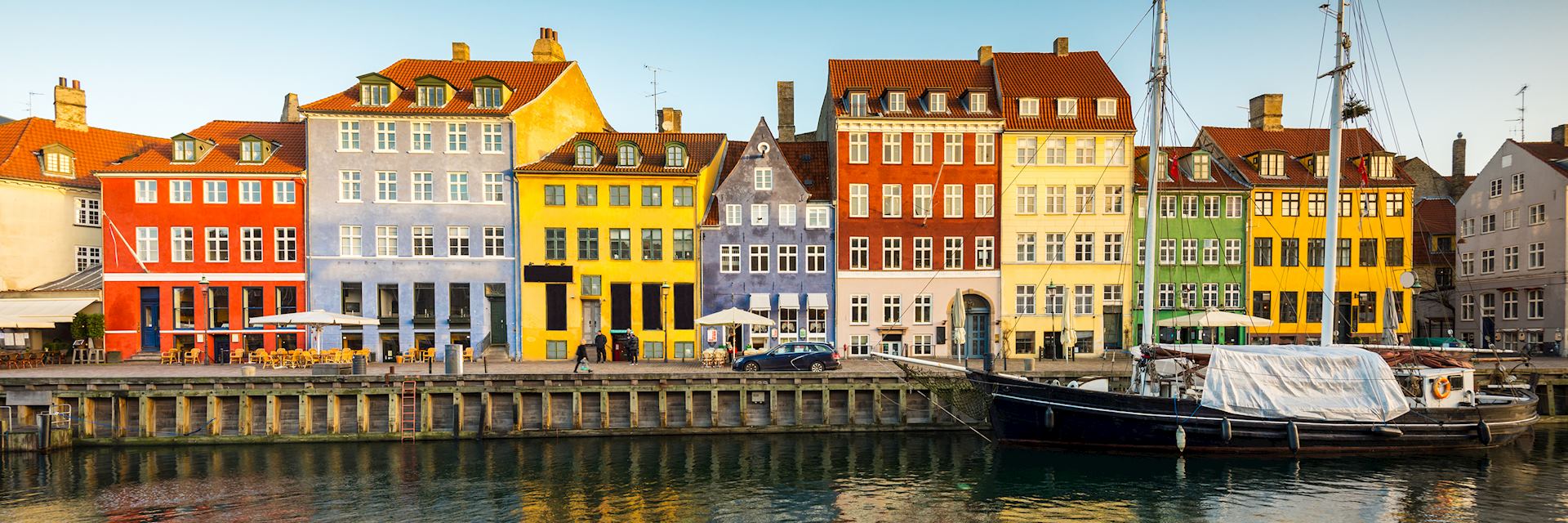 The waterfront canal of Nyhavn, Copenhagen